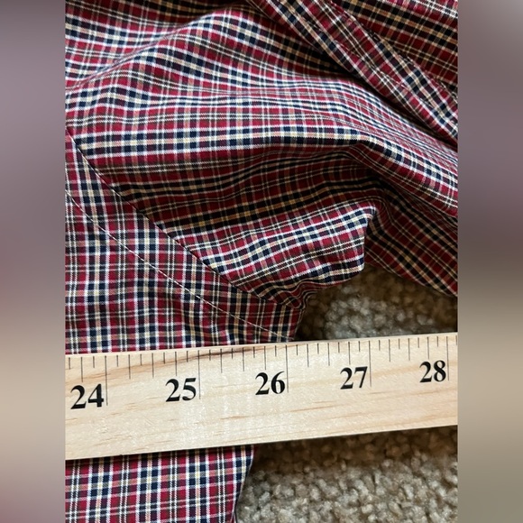 Roundtree & Yorke Long Sleeve Plaid Button Down Shirt size XLT - Picture 10 of 13